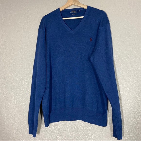 Polo Ralph Lauren Other - Polo Ralph Lauren Pima cotton v-neck sweater XL